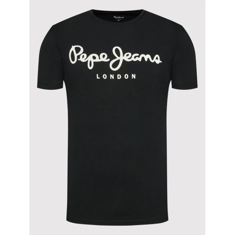 Pepe Jeans Ανδρικό T-shirt Original Stretch PM508210-999 Μαύρο