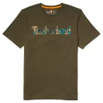 Timberland Ανδρική Μπλούζα T-Shirt SS LIN LOGO CAMO TB0A41KC-A58 Χακί