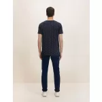 Ανδρική Μπλούζα Tom Tailor Basic Patterned T-shirt 1029938-29210 Μπλε