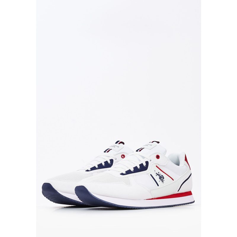 U.S. Polo Assn. Ανδρικά Παπούτσια Casual Nobil007 Λευκό