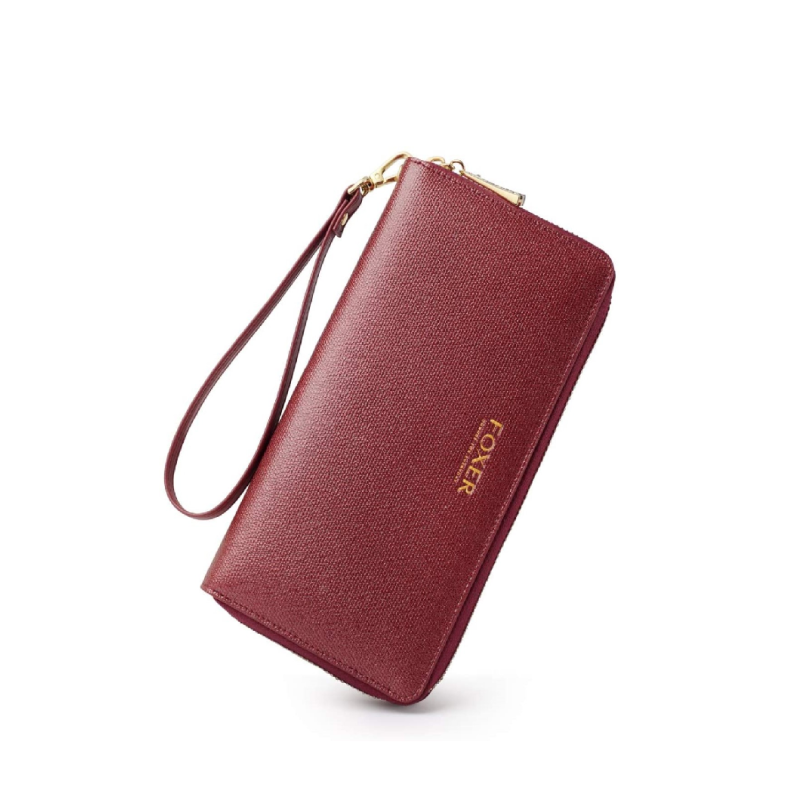 Γυναικείο δερμάτινο πορτοφόλι Foxer 256006F κόκκινο