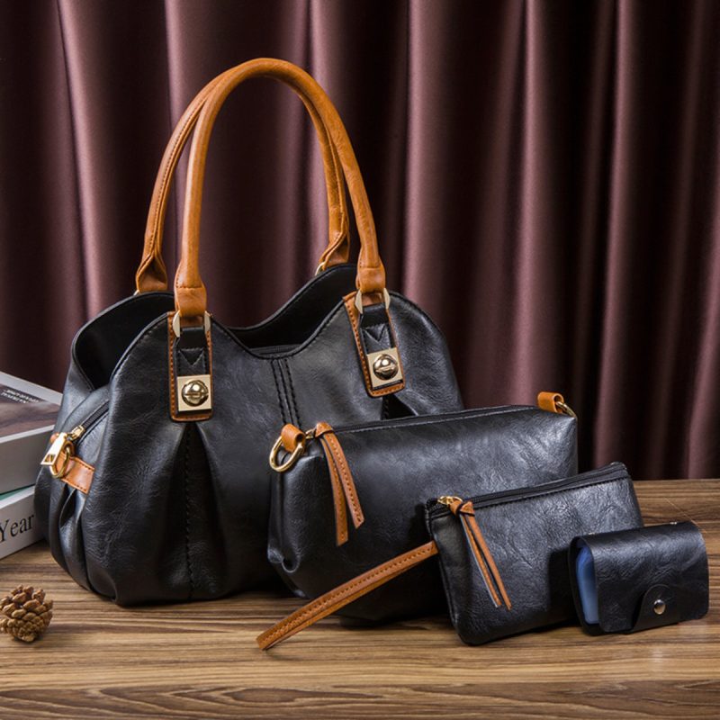 Γυναικείο σετ τσάντας χιαστί/ώμου/πορτοφόλι/τσάντα χειρός Cardinal 399 μαύρο