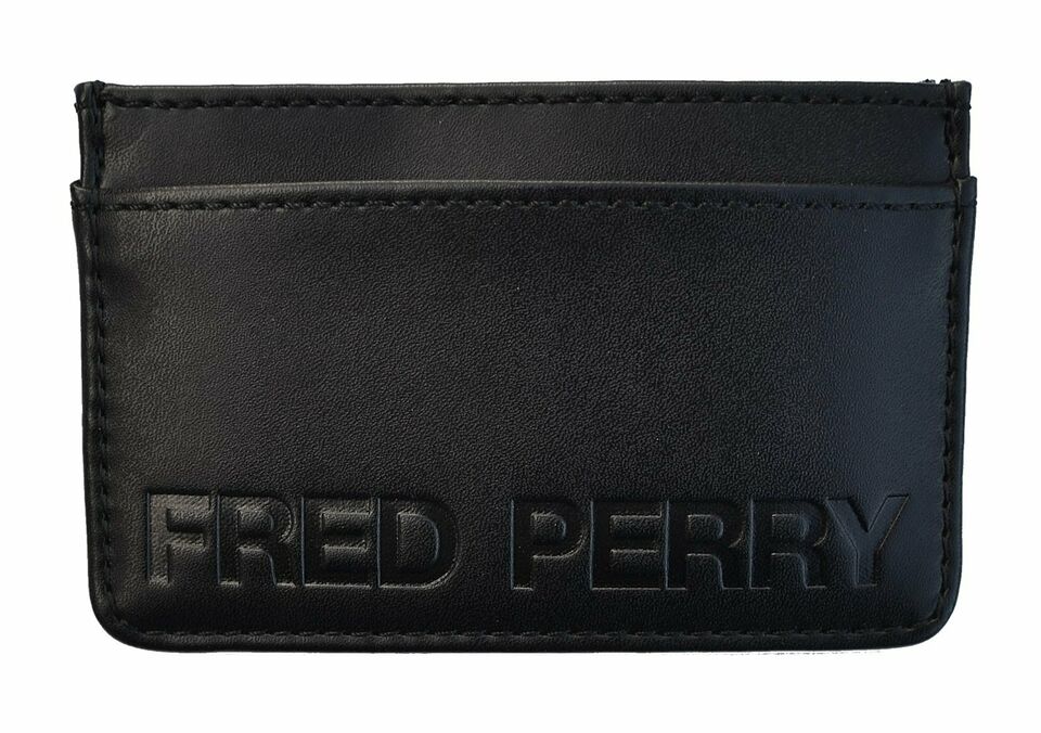 Ανδρικό Πορτοφόλι Fred Perry Καρτοθήκη Embossed Pu Cardholder L7248102 Μαύρο