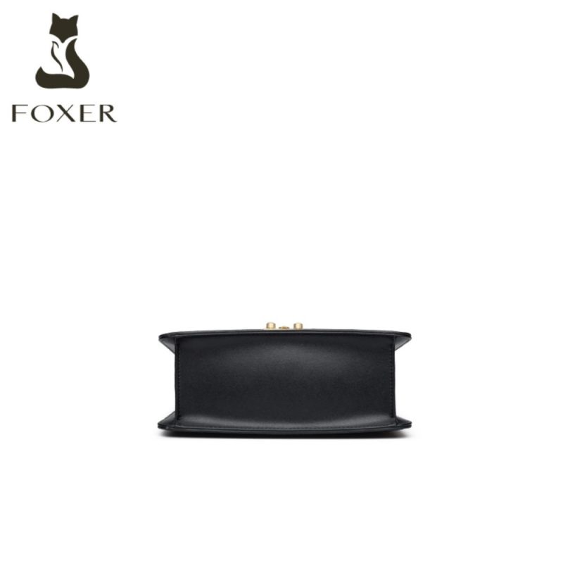 Δερμάτινη Γυναικεία Τσάντα Χιαστί Foxer  954111F μαύρο