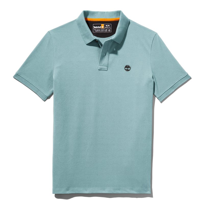 Timberland Ανδρική Μπλούζα SS Millers River Pique Polo TB0A26N4-G99 Πράσινο