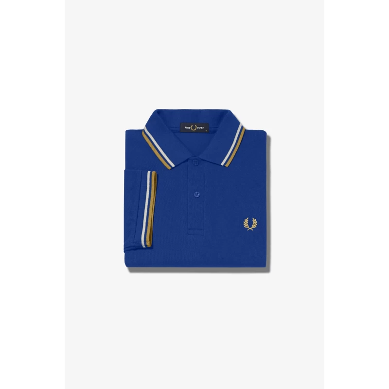 Fred Perry Ανδρική Μπλούζα Twin Tipped Polo M3600-111 Μπλε