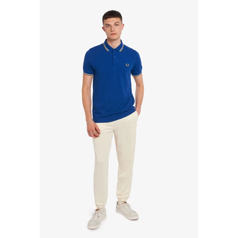 Fred Perry Ανδρική Μπλούζα Twin Tipped Polo M3600-111 Μπλε