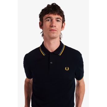 Fred Perry Ανδρική Μπλούζα Twin Tipped Polo M3600-P31 Μπλε