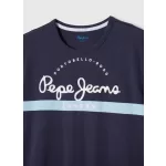 Pepe Jeans Ανδρική Μπλούζα T-Shirt Abrel PM508216-596 Μπλε