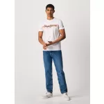Pepe Jeans Ανδρική Μπλούζα T-Shirt AΚΕΕΜ PM508244-800 Λευκό