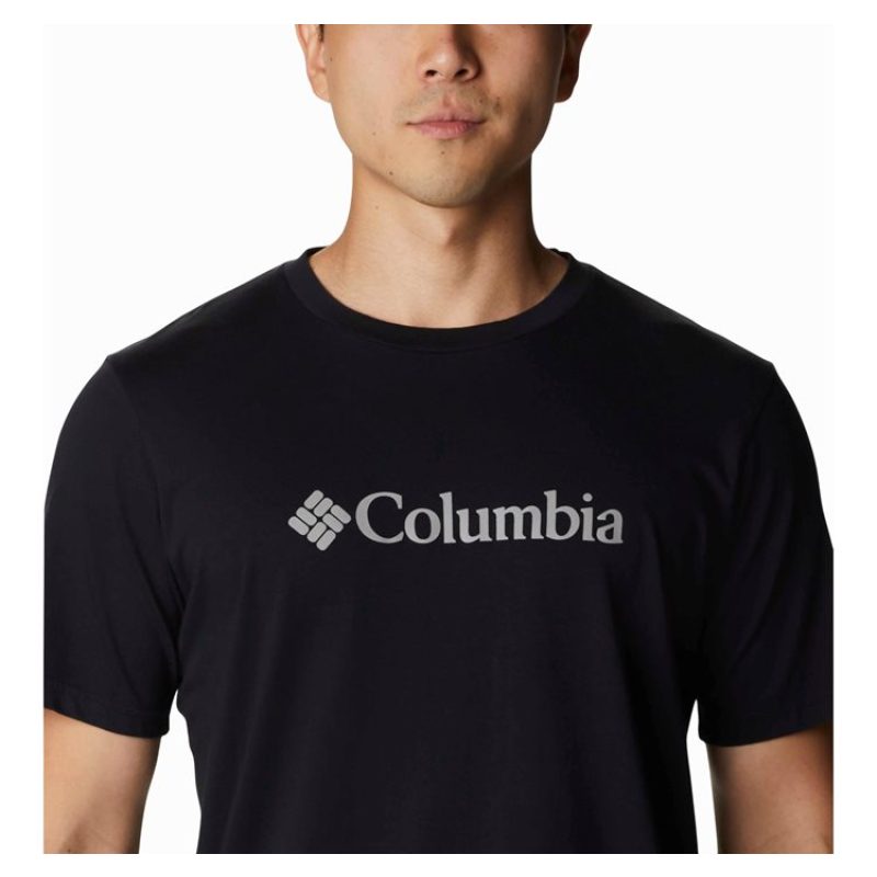 Ανδρική Μπλούζα Columbia Lodge Novelty Logo Tee 1993201-010 Μαύρο