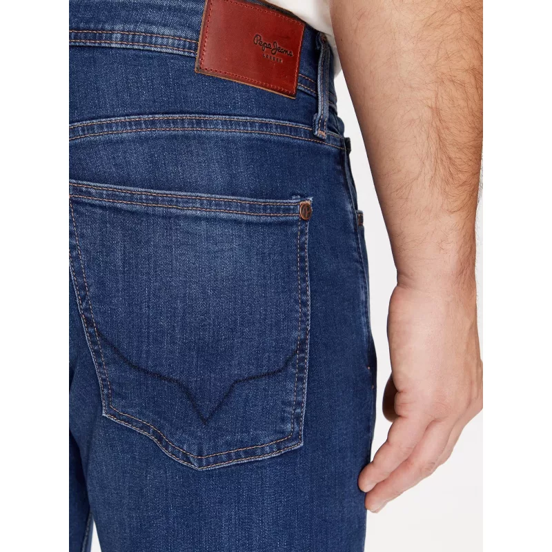 Pepe Jeans Tapered Fit Denim Παντελόνι Ανδρικό PM207390CT42-000 Μπλε