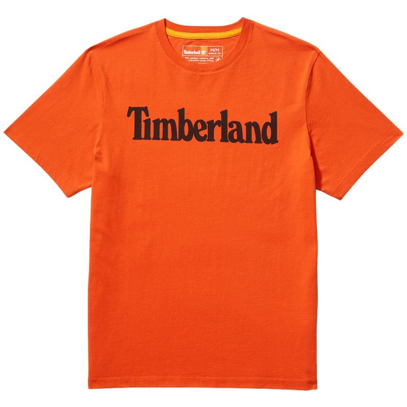 Timberland Ανδρική Μπλούζα Kennebec River K-R Brand Linear TB0A2C31-CL7 Πορτοκαλί