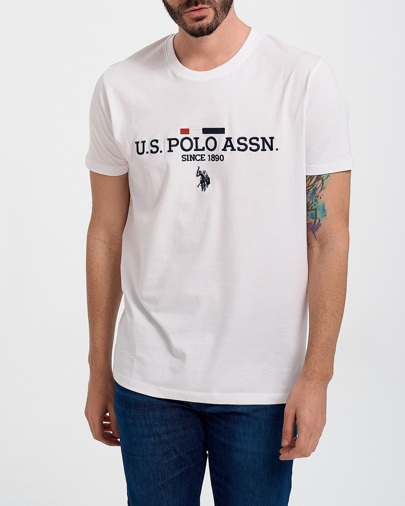 US Polo Assn Ανδρικο Tshirt Luca 6164750313100 Λευκό