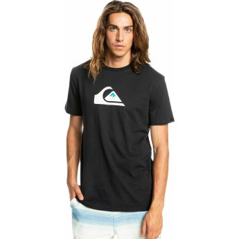 Quiksilver Comp Ανδρικό T-shirt Με Λογότυπο EQYZT06534-KVJ0 Μαύρο