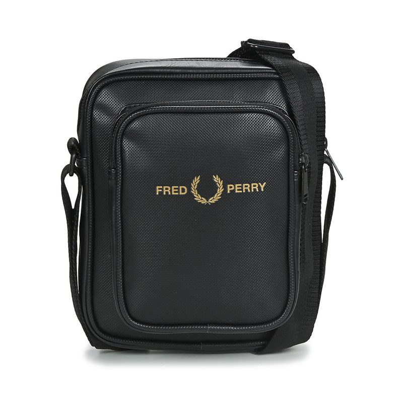 Ανδρικό Τσαντάκι Ώμου Fred Perry Pique Textured Side Bag L2244-102 Μαύρο