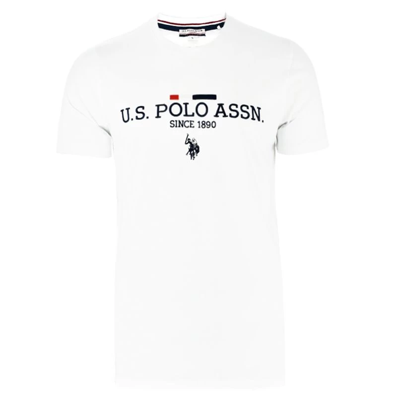 U.S. Polo Assn. Ανδρικο T-shirt Luca 6164750313-100 Λευκό