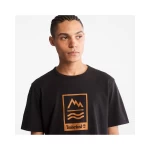 Timberland Ανδρική Μπλούζα MOUNTAINS-TO-RIVERS T-SHIRT TB0A2ND1001 Μαύρο