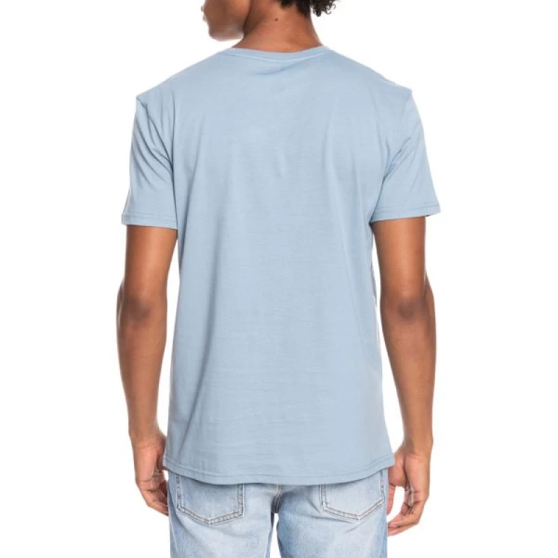 Quiksilver Comp Ανδρικό T-shirt Με Λογότυπο EQYZT06534-BJN0 Γαλάζιο