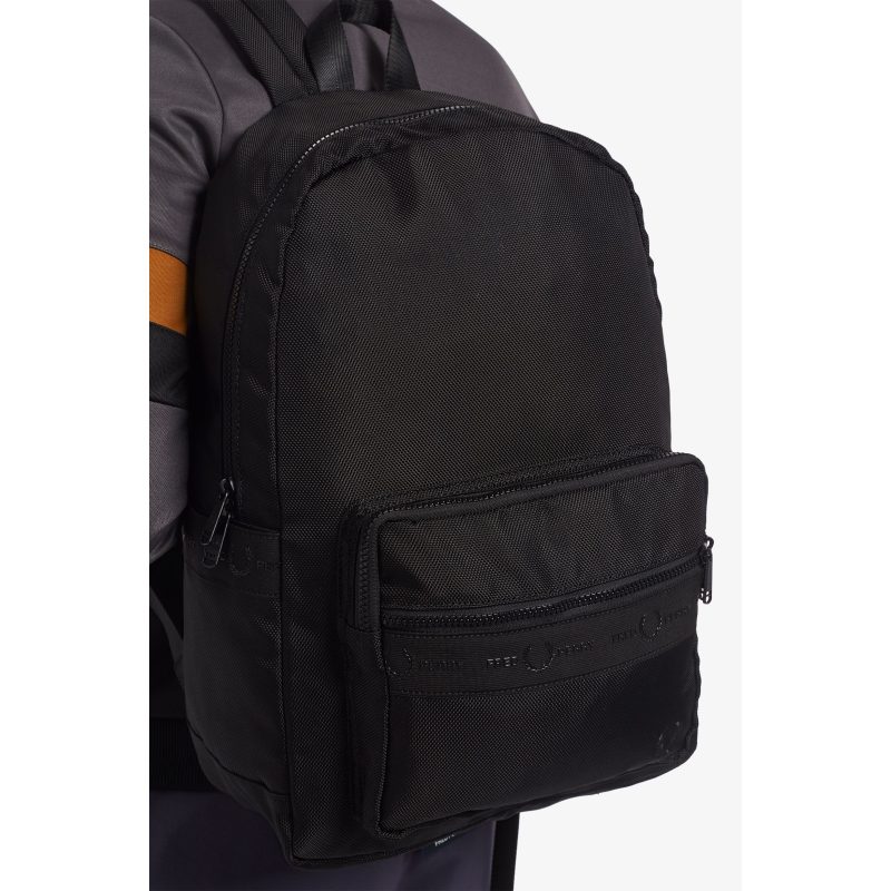 Ανδρικό Σακίδιο Πλάτης Fred Perry Tonal Tape Backpack L3234-102 Μαύρο