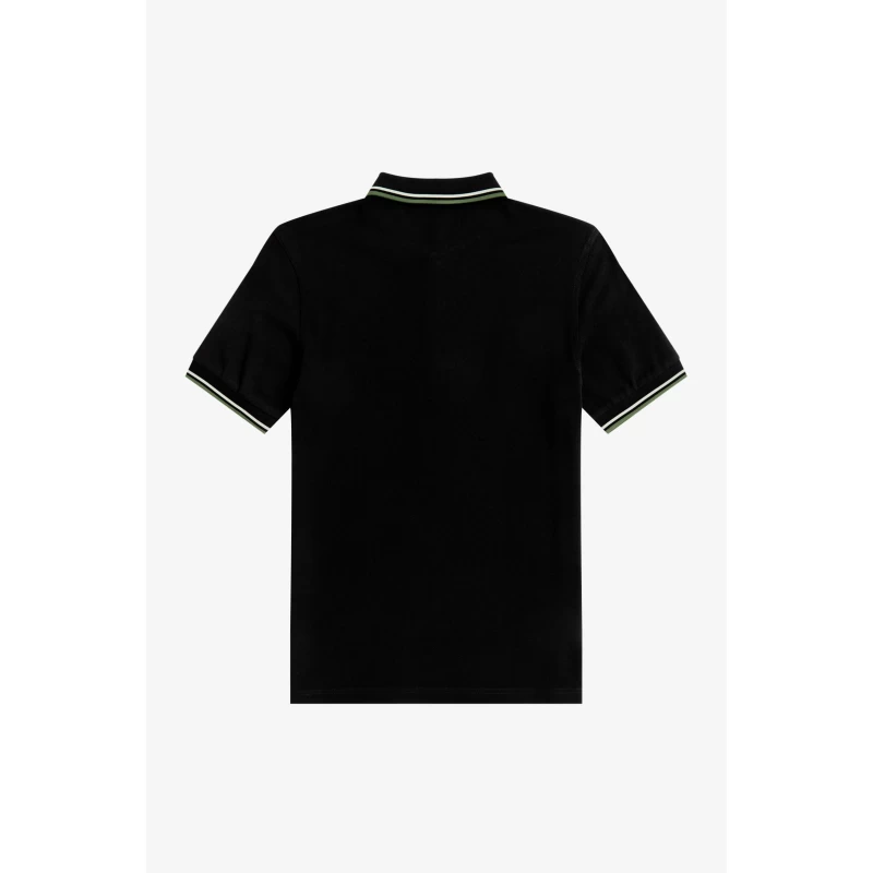 Fred Perry Ανδρική Μπλούζα Twin Tipped Polo M3600-P27 Μαύρο