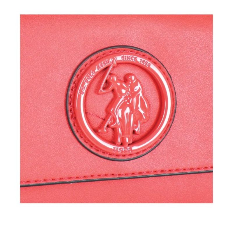 U.S. Polo Assn. Γυναικεία Τσάντα Χιαστί BEUPS5460WVP400 Prestonwood Crossbody Κόκκινο