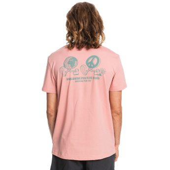 Quiksilver New World Ανδρικό T-Shirt EQYZT06661-MHW0 Ροζ