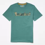 Timberland Ανδρική Μπλούζα T-Shirt SS LIN LOGO CAMO TB0A41KC-CL6 Πράσινο