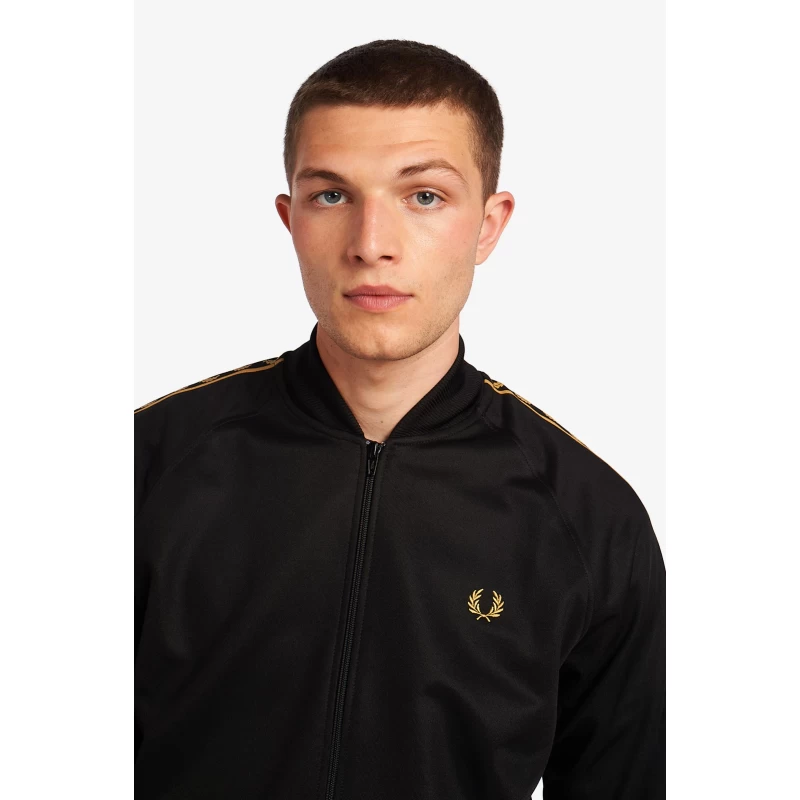 Fred Perry Ανδρική Ζακέτα Gold Tape Bomber Truck Jacket J2551-102 Μαύρο