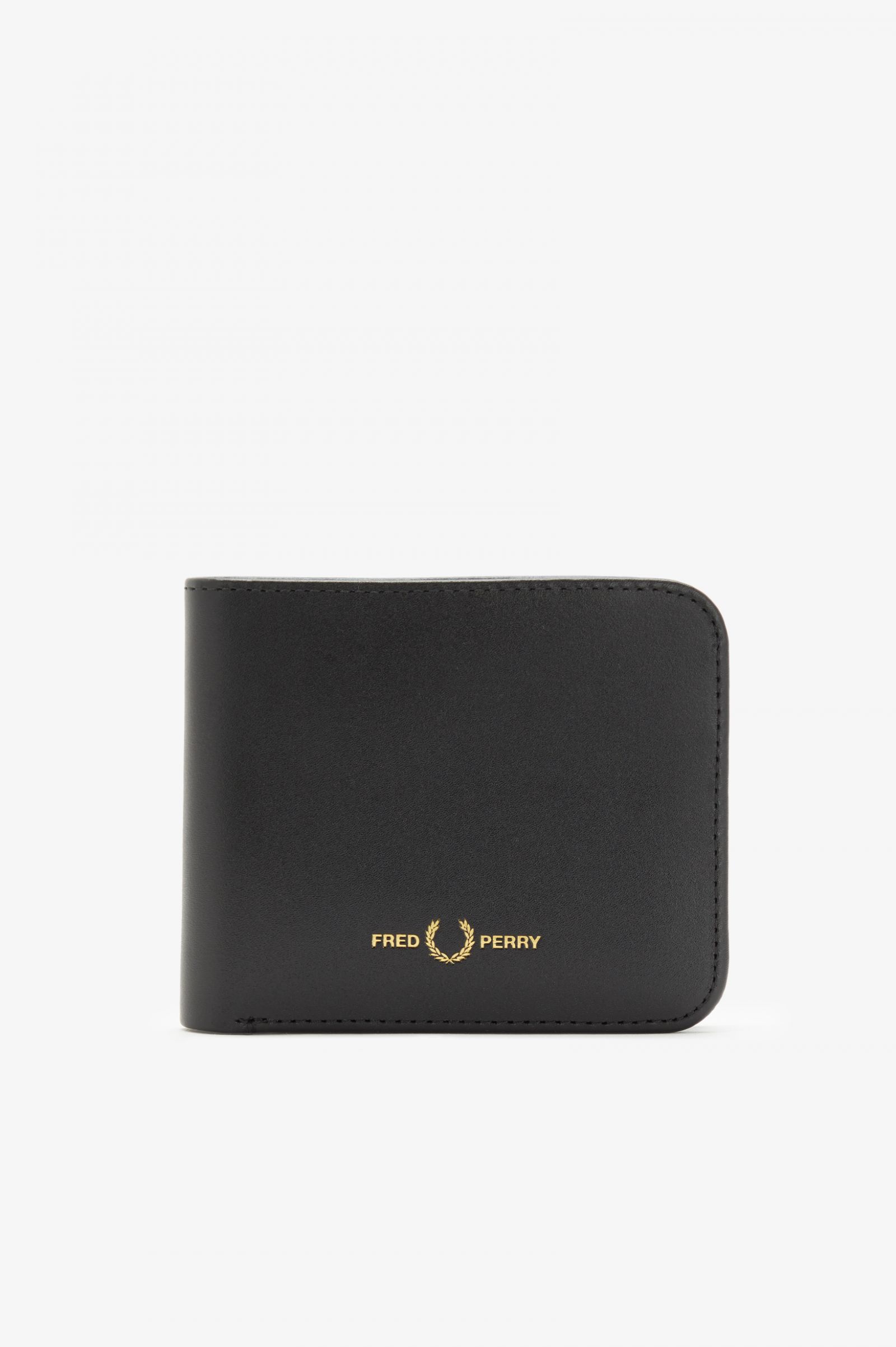 Fred Perry Fred Perry Ανδρικό Πορτοφόλι Burnished Leather Billfold Wallet2 L5322-102 Μαύρο