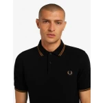 Fred Perry Ανδρική Μπλούζα Twin Tipped Polo M3600-N60 Μαύρο