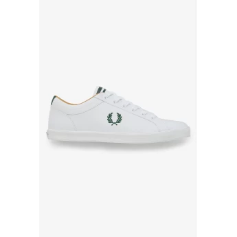Fred Perry Ανδρικό Δερμάτινο Sneaker Baseline Leather B3370-100 Λευκό