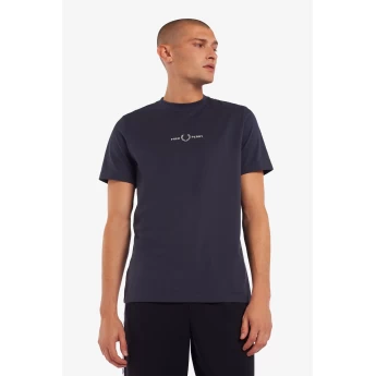 Fred Perry Ανδρική Μπλούζα Embroidered T-Shirt M2706-N13 Dark Graphite