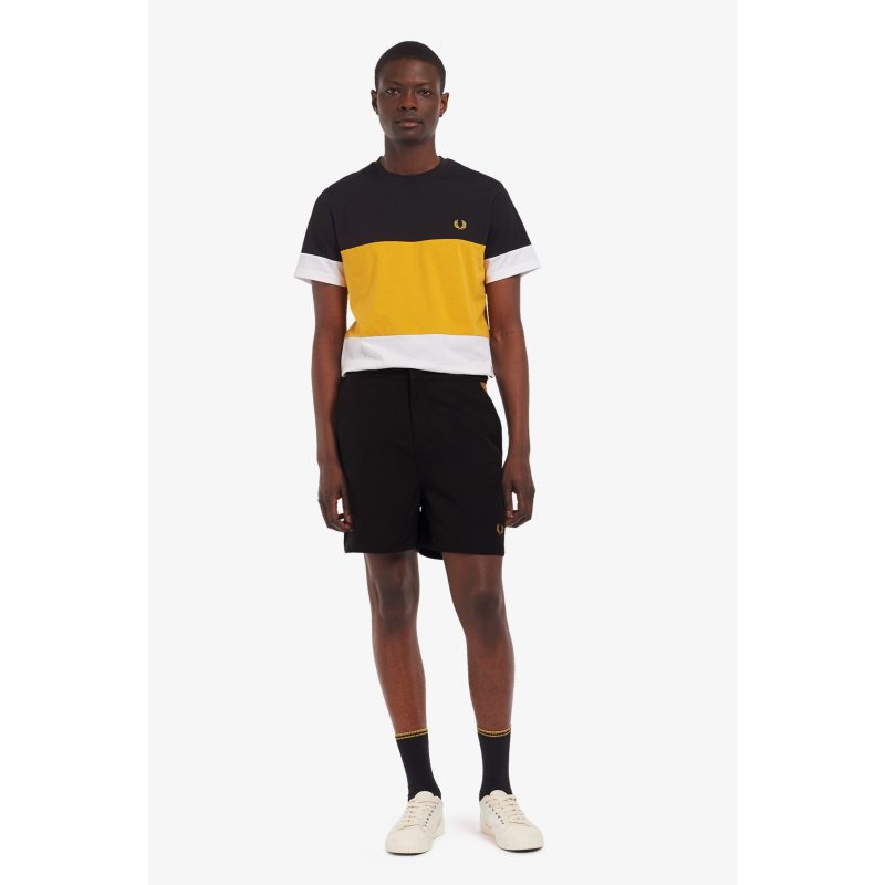 Fred Perry Ανδρικό Μαγιό Contrast Panel Swimshort S1515-102 Black