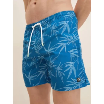 Tom Tailor Ανδρικό Μαγιό All Over Printed Swimshorts 1029970-29249 Μπλε