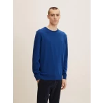 Tom Tailor Ανδρικό Πουλόβερ Mottled knitted sweater 1027661-11284 Μπλε