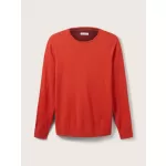 Tom Tailor Ανδρικό Πουλόβερ Mottled knitted sweater 1027661-13161 Πορτοκαλί
