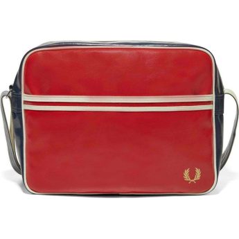 Fred Perry Ανδρική Τσάντα Ώμου Classic Shoulder Bag L5251-D49 Κόκκινο