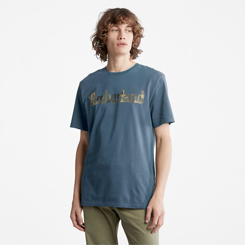 Timberland Ανδρική Μπλούζα T-Shirt SS LIN LOGO CAMO TB0A41KC-288 Ραφ