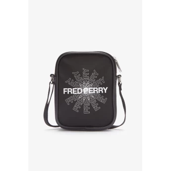 Fred Perry Ανδρικό Τσαντάκι Ώμου Graphic Print Mini Side Bag L3255-102 Μαύρο