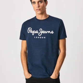 Pepe Jeans Ανδρικό T-shirt Original Stretch PM508210-595 Μπλε