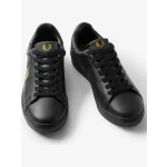 Fred Perry Ανδρικό Δερμάτινο Sneaker Spencer Leather B2333-102 Μαύρο