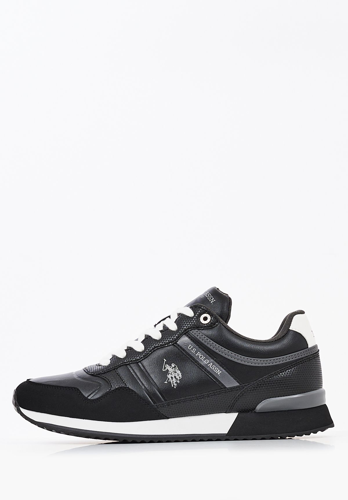 U.S. Polo Assn. Ανδρικά Παπούτσια Sneakers Garmy001A-Blk Μαύρο Μαύρο