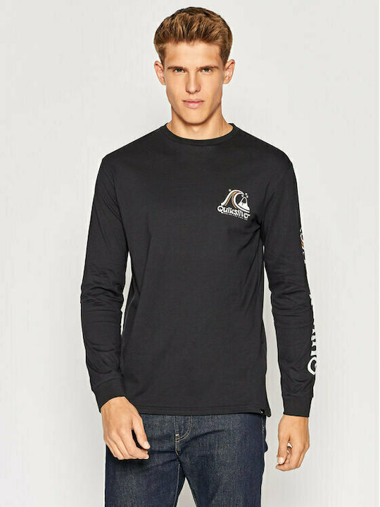 Quiksilver Ανδρικό T-Shirt Longsleeve Rolling Circle EQYZT07052-KVJ0 Μαύρο