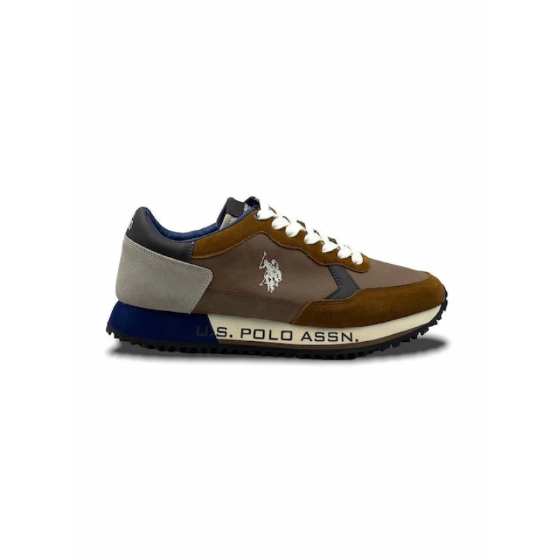 U.S. Polo Assn. Ανδρικά Παπούτσια Sneakers Cleef002-Dbr-Dbl05 Καφέ