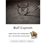 Δερμάτινο πορτοφόλι Bull Captain QB032 σκούρο καφε