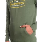 Quiksilver Ανδρικό Φούτερ με Κουκούλα Omni Lock Up Sweatshirt EQYSF03145-CQY0 Πράσινο