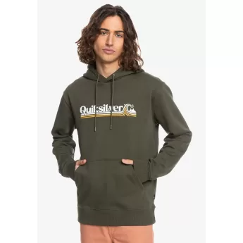Quiksilver Ανδρικό Φούτερ με Κουκούλα All Lined Up Hood EQYFT04668-CRE0 Χακί
