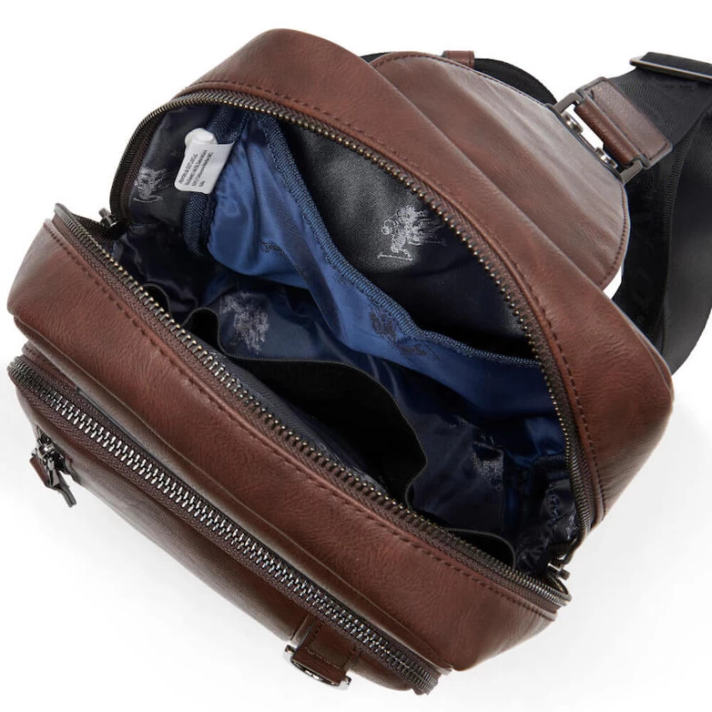 U.S. Polo Assn. Ανδρική Τσάντα Cambridge Slim Backpack Pu BIUCB5741MVP-511 Καφέ
