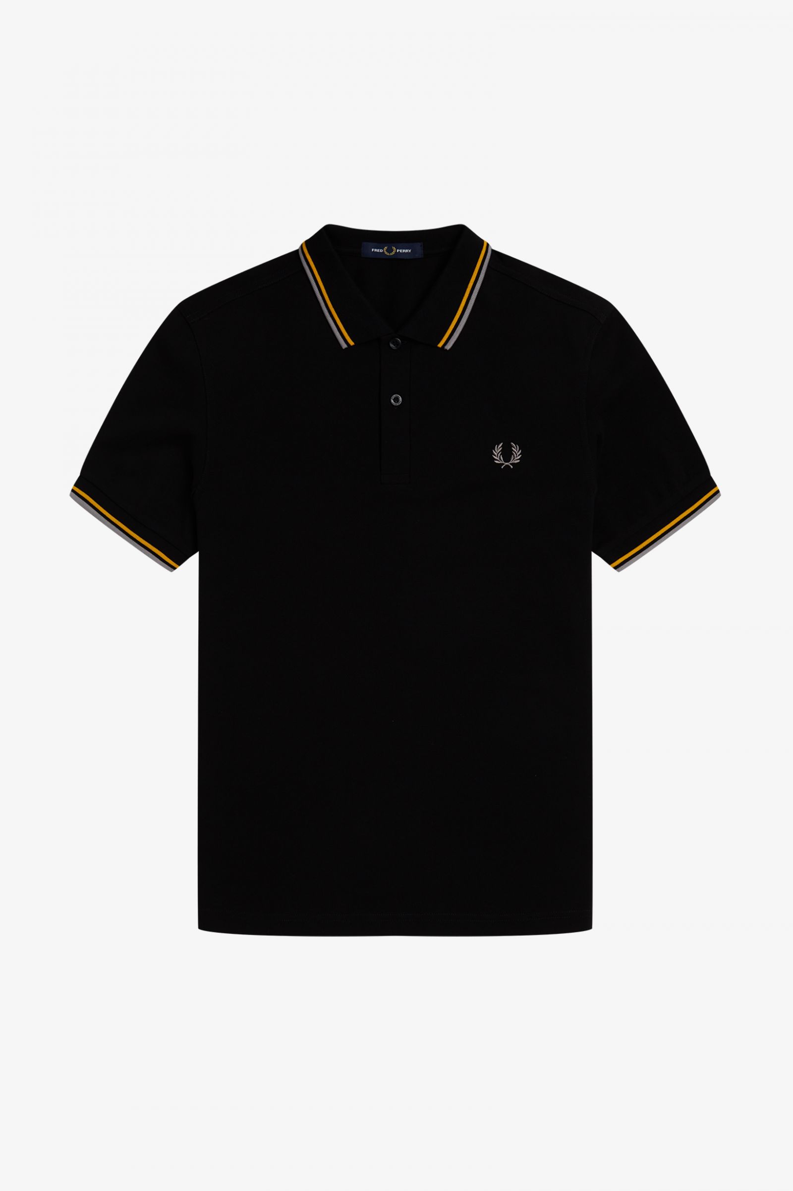 Fred Perry Ανδρική Μπλούζα Twin Tipped Polo M Q Μαύρο Tobros